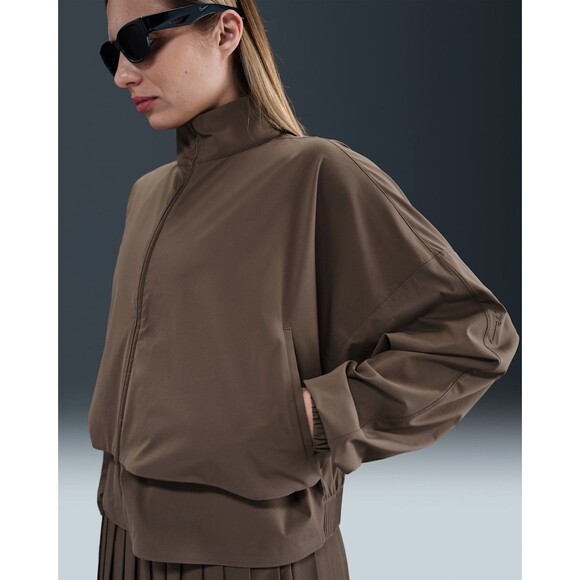 Nike 24.7 PerfectStretch Dri-FIT Oversized Full-Zip Jacket Brown HJ0963-004 Sz L - Picture 1 of 6